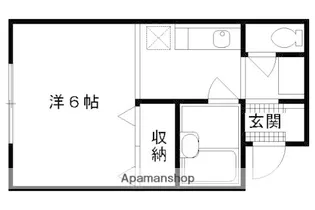 カルトンハイツ【205号室】の間取り
