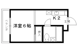 カームMAIN【105号室】の間取り
