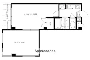 グランドールワタナベII【701号室】の間取り