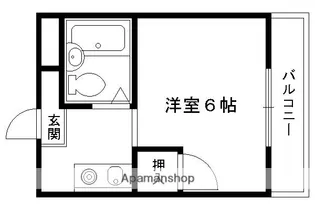 ブルーマウンテン【401号室】の間取り