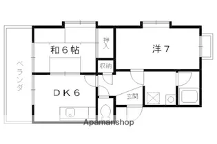 ピアレス千本【2階】の間取り