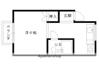 ハイツ山喜【B-5号室】の間取り