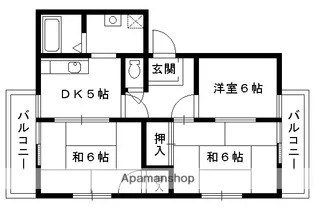 ドミールカンザカ【A103号室】の間取り