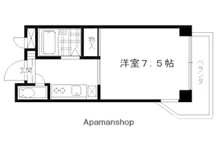 グリーンヒル北大路【101号室】の間取り