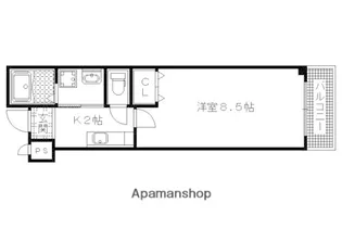 MESA VERDE 西陣【204号室】の間取り