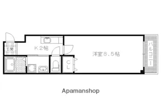 MESA VERDE 西陣【305号室】の間取り