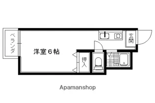 チェリーハイツ【1D号室】の間取り