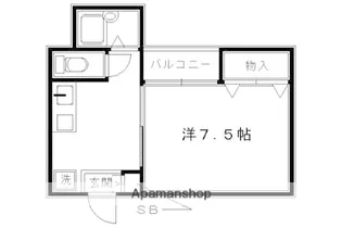 シルクハウス一条【305号室】の間取り