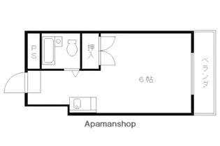 サンプロスパービル【502号室】の間取り