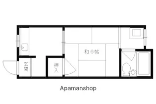 京屋ハイツ【203号室】の間取り