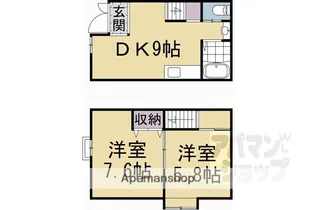 フローリャン御前【104号室】の間取り