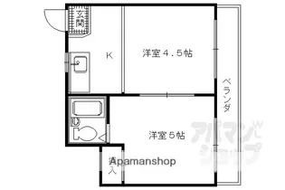 壬生ハイツ【102号室】の間取り