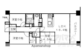 サーパスシティ西院日照町【411号室】の間取り