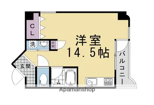 ウエストプラザ三越【1001号室】の間取り