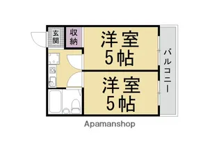 アメニティ京都二番館【3-G号室】の間取り