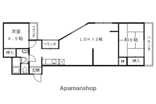 サンコーハイツ【4階】の間取り