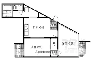 京都府京都市西京区桂浅原町【マンション】の間取り
