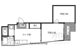 京都府京都市西京区桂浅原町【マンション】の間取り