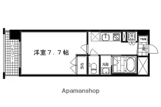 ベラジオ四条大宮【6階】の間取り