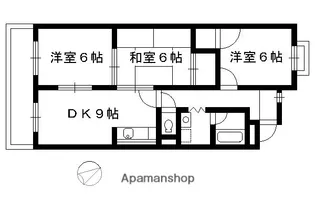 嵯峨野ロイヤルハイツ【303号室】の間取り