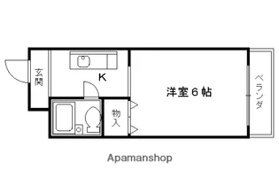 プラザパル【4階】の間取り