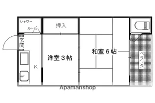 ヤマニ荘【1号室】の間取り