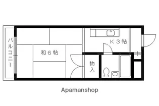 メゾン竹端【302号室】の間取り