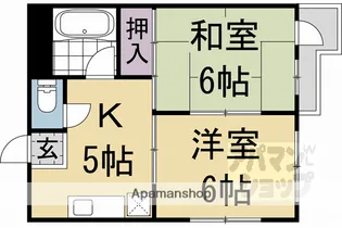 サンバリエ太秦【206号室】の間取り