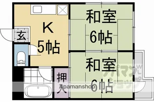 サンバリエ太秦【503号室】の間取り