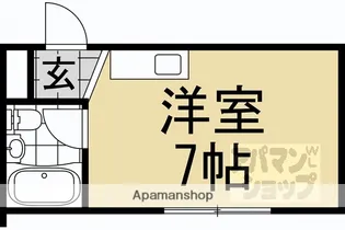 コーポ林【201号室】の間取り
