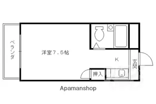 アドミラルマンション【303号室】の間取り