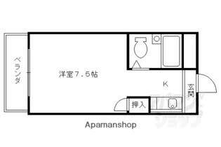 アドミラルマンション【306号室】の間取り