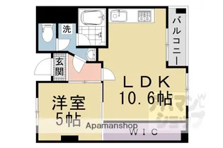 リエス西院【803号室】の間取り