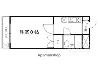 エクセレント丸太町【2階】の間取り