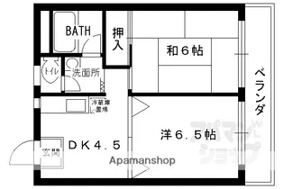 レジデンスオザック【2階】の間取り