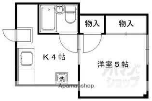 ハイツ安部【202号室】の間取り