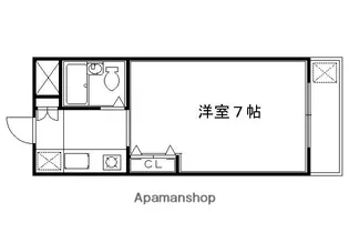 フォンテーヌ81【103号室】の間取り