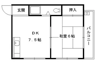 光マンション【303号室】の間取り