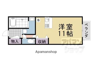 アムール西桂【A-203号室】の間取り