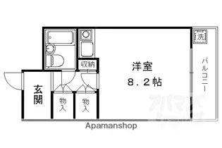 プロスパーズD・C【201号室】の間取り