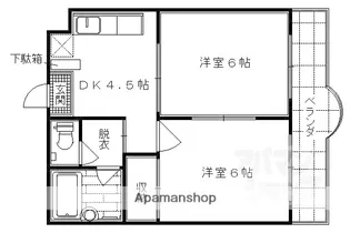 エスポワール雅【405号室】の間取り
