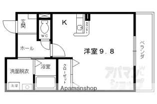 「グレース離宮」【208号室】の間取り