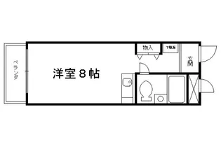 グランデ西京極【204号室】の間取り