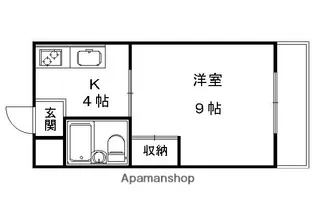 サンハイツ嵯峨野【3階】の間取り