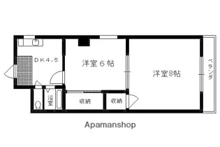 八文字屋ビル【204号室】の間取り