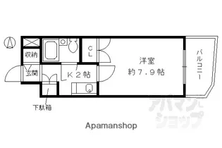 アクシルコート京都二条イースト棟【1002号室】の間取り