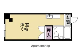 アスクル西院北・南棟【205号室】の間取り