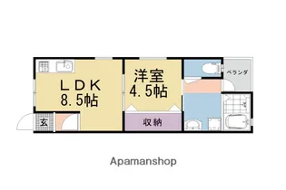 カームネス【101号室】の間取り