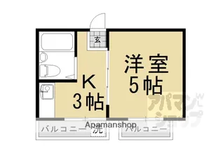 南大入小堀マンション(旧館・新館)【403号室】の間取り