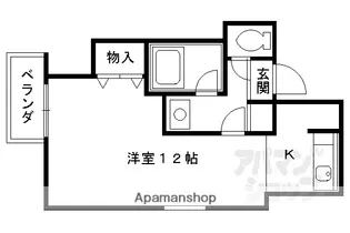 サンフローラ丸太町【604号室】の間取り